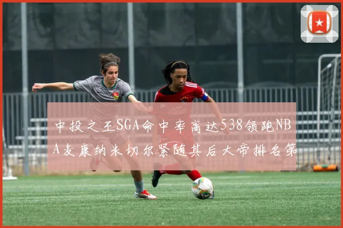中投之王SGA命中率高达538领跑NBA麦康纳米切尔紧随其后大帝排名第七